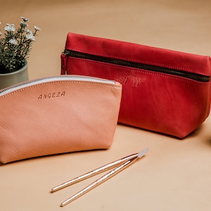 Cadeaux de fête des mères, trousse de maquillage personnalisée, cadeaux de demoiselle d'honneur pour son anniversaire, cadeaux pour femme en cuir, cadeaux pour mère, cadeaux pour elle