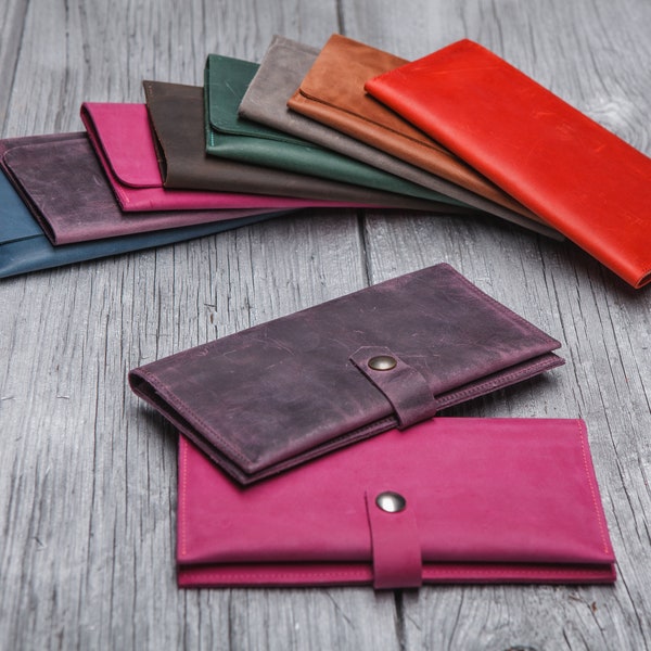 Leather wallet, Slim wallet women, Small wallet personalized, Minimalist wallet Gifts for mom, Leather accessories, Mothers day gifts
