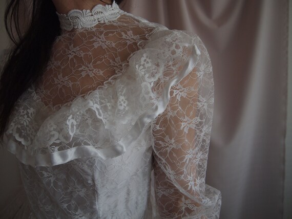 70s bohemian hippie wedding dress