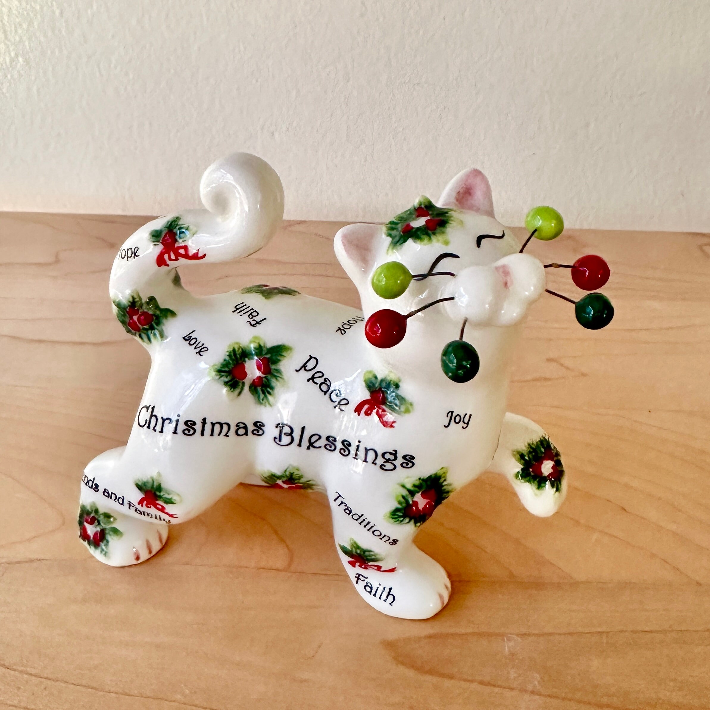 【2点セット】Amy Lacombe WhimsiClay 猫 陶器 置物 Selection of Amy Lacombe Whimsiclay Cat Figurine Collection
