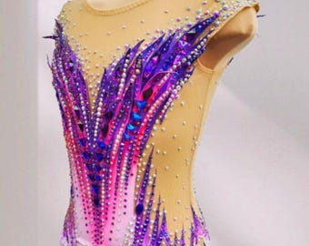 Leotard for rhythmic gymnastics, figure skating costume, acrobatics leotard, custom sports leotard