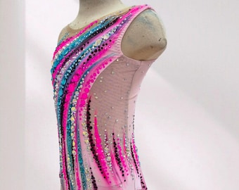 Leotard for rhythmic gymnastics, figure skating costume, acrobatics leotard, custom sports leotard