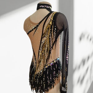 Custom Inked Vneck Tank Leotard Gymnastics - Lycra main image 1