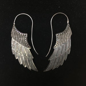 Abalone Shell Angel Wing Earrings