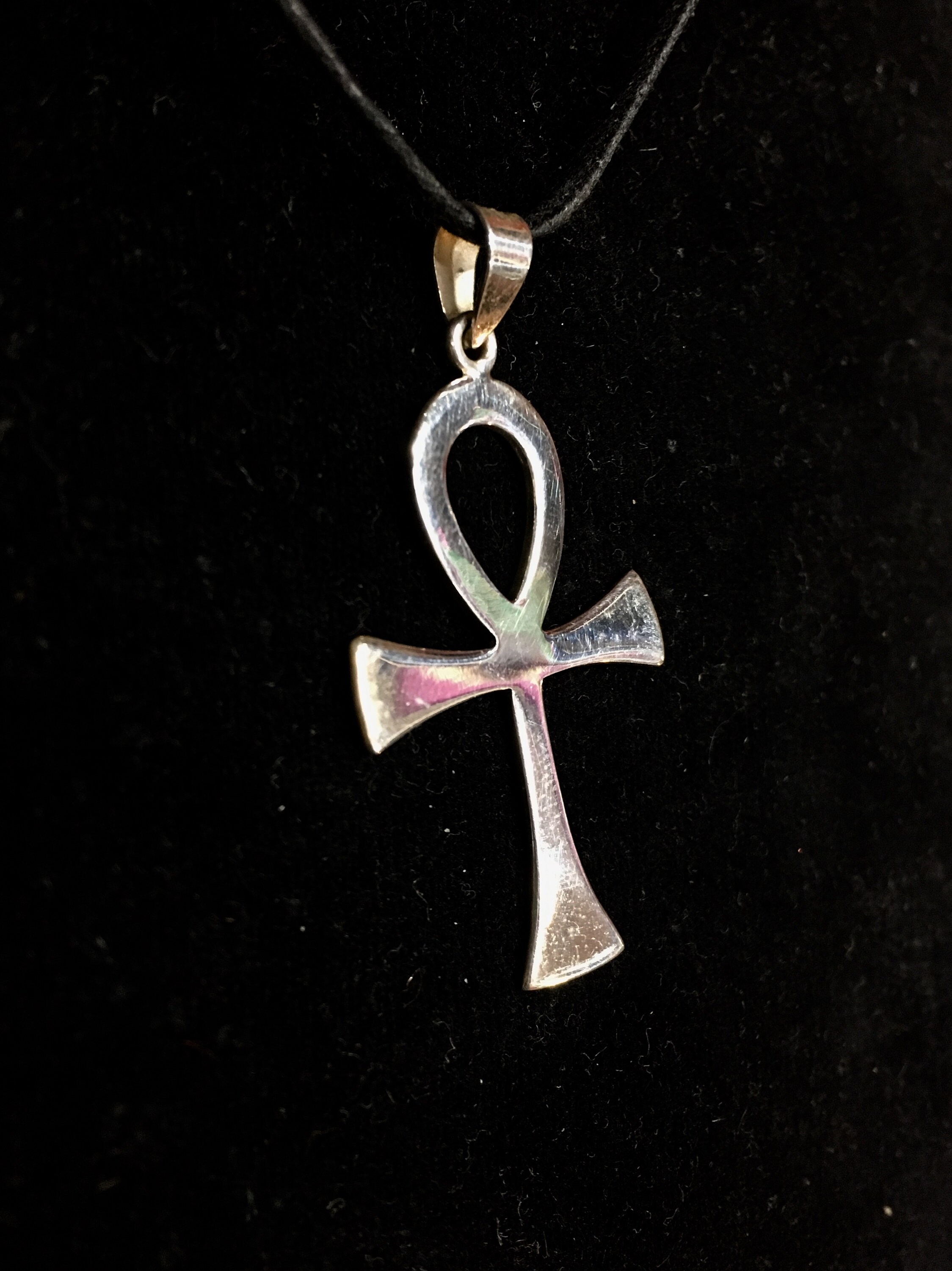 Sterling Silver Ankh Pendant Etsy
