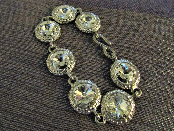 Vintage Swarovski Crystal Rivoli Bracelet - image 3