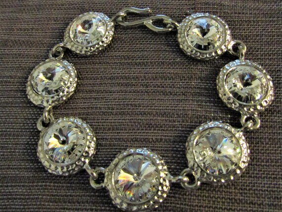 Vintage Swarovski Crystal Rivoli Bracelet - image 5