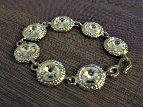 Vintage Swarovski Crystal Rivoli Bracelet - image 2