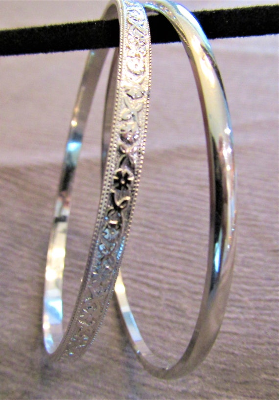 Vintage Coro Sterling Silver Bangle Bracelet