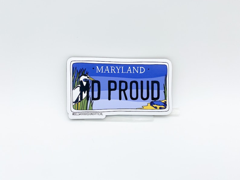 Maryland Proud License Plate Car Refrigerator Etsy