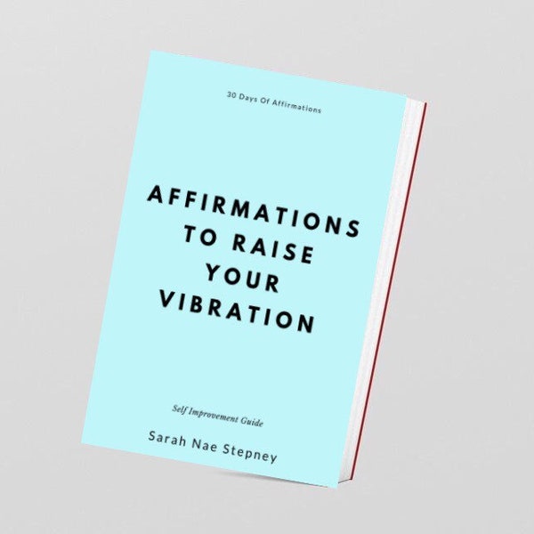 30 Day Positive Self Help Affirmation E-Book Instant Download Enlightenment Spiritual Gifts for friends High Vibration Chakras Aligned