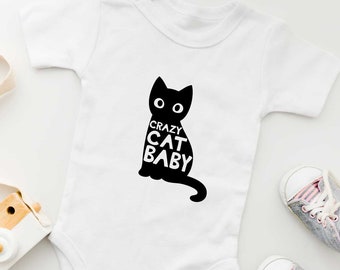 Crazy Cat Baby Onesie | Gender Neutral Baby Bodysuit