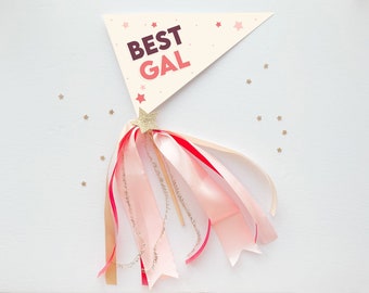 Valentine's Day Party Pennant Flags for Kids - Set of 4 | Printable Instant Download