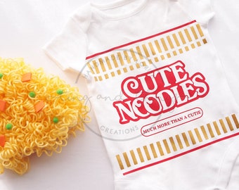 Cute Noodles Ramen Baby Onesie | Gender Neutral Baby Bodysuit