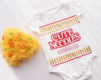 Cute Noodles Ramen Baby Onesie | Gender Neutral Baby Bodysuit