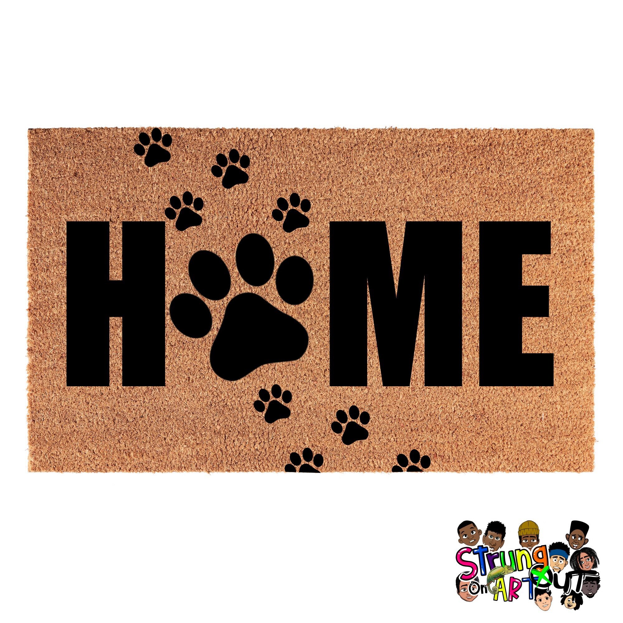 HOME Dog Paws DoorMat Doormat personalizado regalo de Etsy