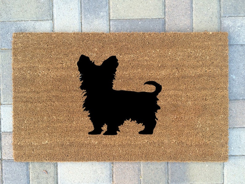 Yorkie Door Mat Dog Doormat Customized Doormat Housewarming Etsy