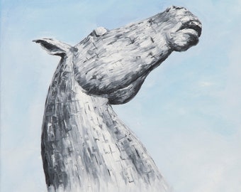 Fine art print of 'Kelpie #2' of an original Oil Painting by Michelle Haley