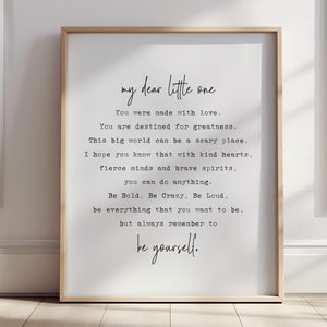 Nursery Quote Wall Art Print, Nursery Quote Decor, Kids Room Wall Decor, Nursery Quote Sign, Baby Shower Gift, Playroom Wall Art