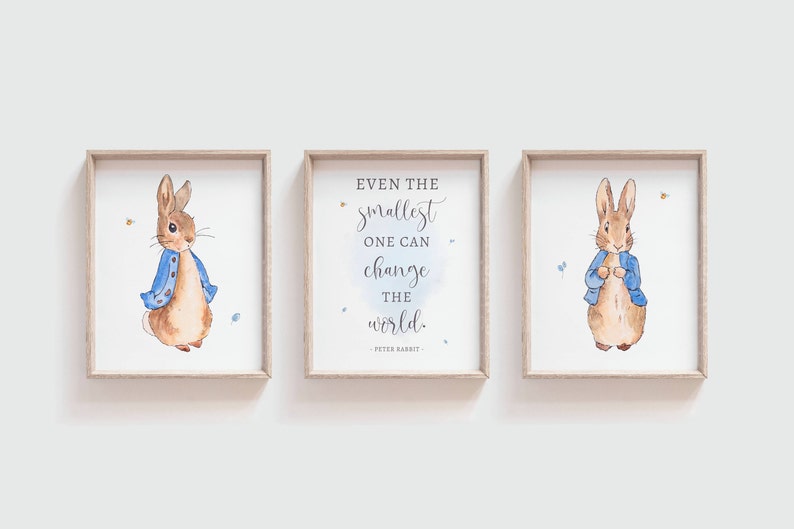 Peter Rabbit Nursery Wall Art Peter Rabbit Nursery Decor Peter - Etsy