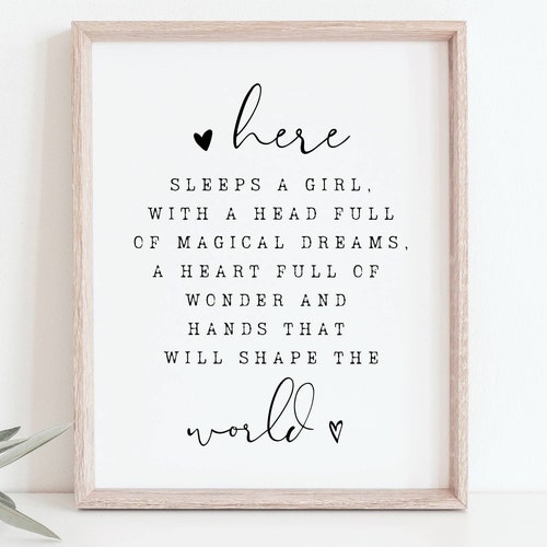 Christian Wall Art. Little Girls Wall Art. Girl Nursery Decor. Etsy