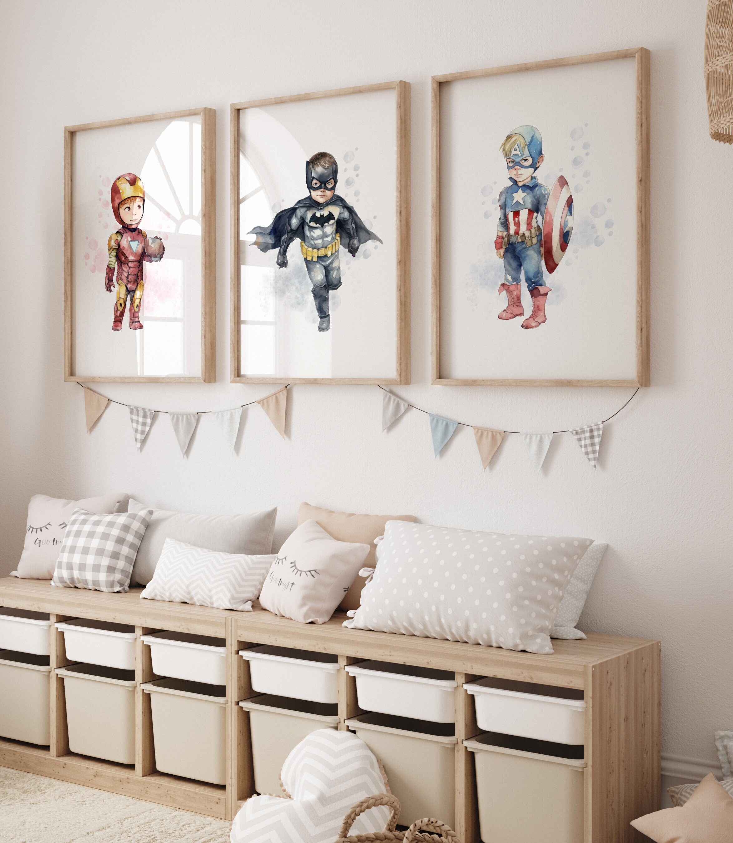 Marvel themed sale baby room
