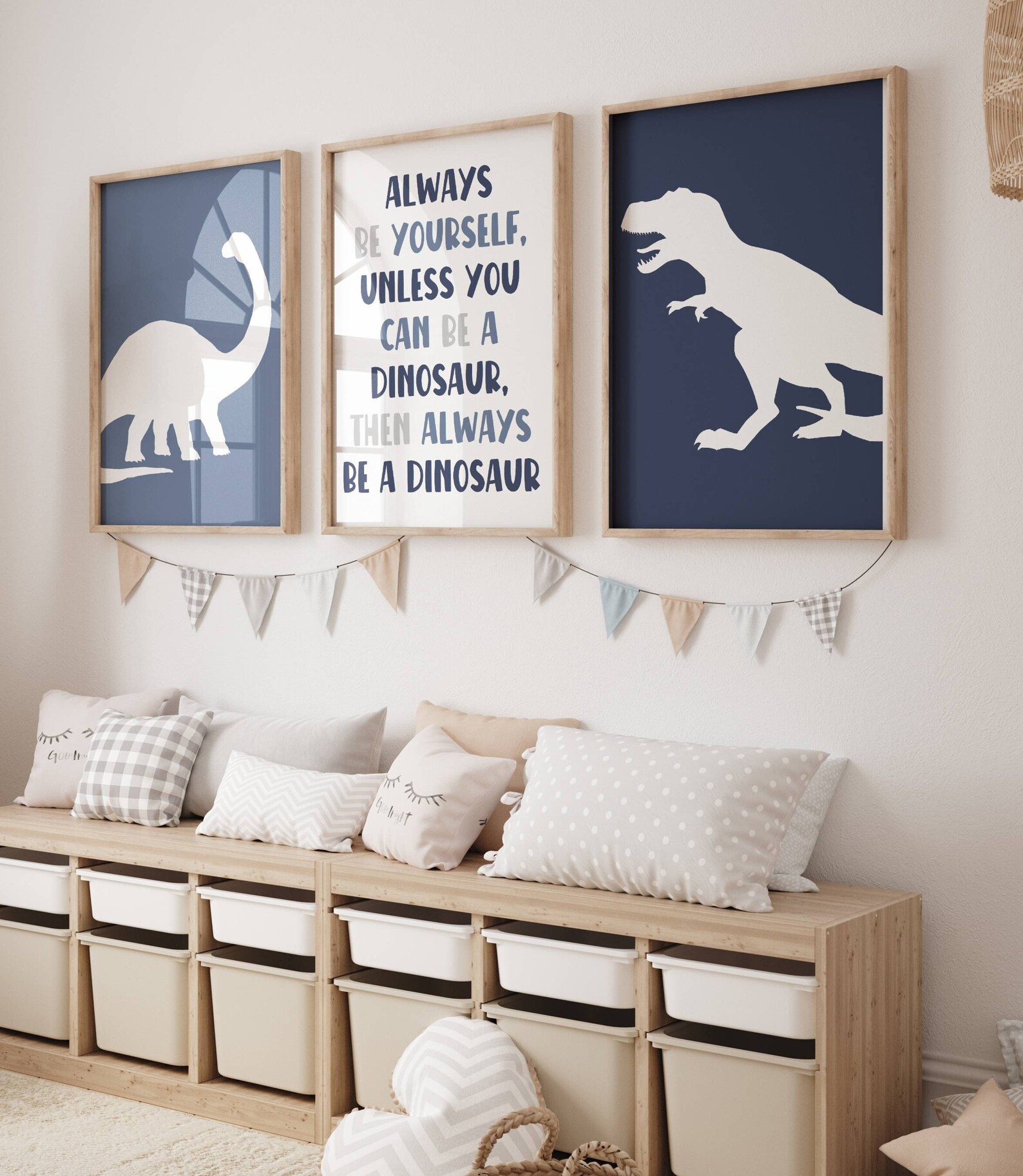 Dinosaur Nursery Decor, Dino Nursery Wall Art Prints, Baby Boy Nursery ...