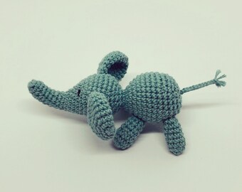 PATTERN: Little Crochet Elephant Ellie, Amigurumi pattern, Crochet elephant pattern, Crocheted Elephant (English PDF)