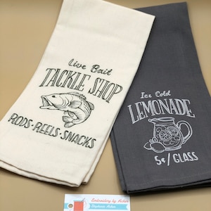 Summer Cabin Themed Kitchen Towel Set