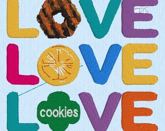 Girl Scout "Cookie Love" ~Embroidery File~ DIGITAL DOWNLOAD