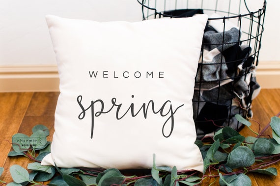 Welcome Spring Pillow Cover