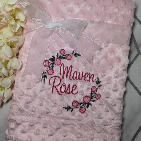 Rose Baby Blanket Etsy