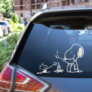 Let's Get Toasted Marshmallow Camp Fire Decal Sticker - 5.5x5 Inch Vinyl For Cars Laptop