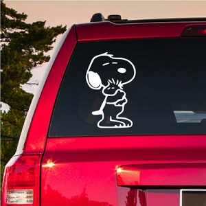 BUY2GET1FREE Snoopy Hugging Woodstock Vinyl Decal Car Truck Sticker Gift