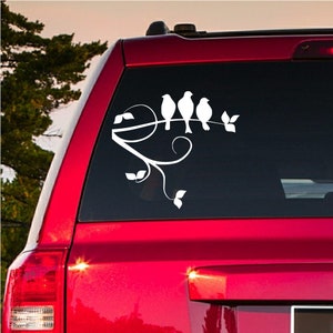 BUY2GET1FREE Three Little Birds on a Branch Vinyl Decal Car/Truck Sticker Gift