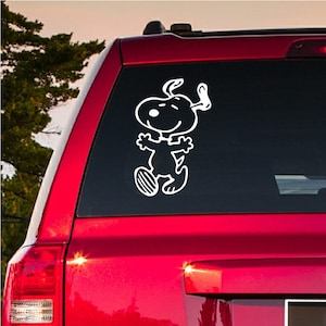 BUY2GET1FREE Happy Snoopy Vinyl Decal Car Truck Sticker Gift