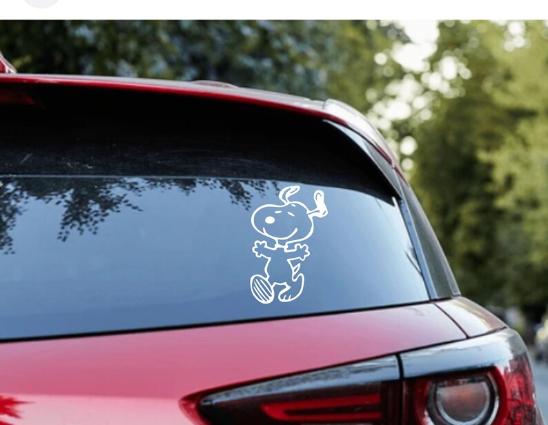 Classic Beagle Cartoon Car Window Vinyl Decals | 3