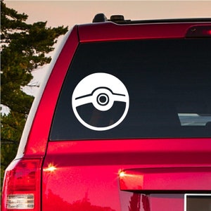 3.5 Pokémon Poké Ball Icon Symbol Vinyl Decal Art for Cars, Windows,  Laptops