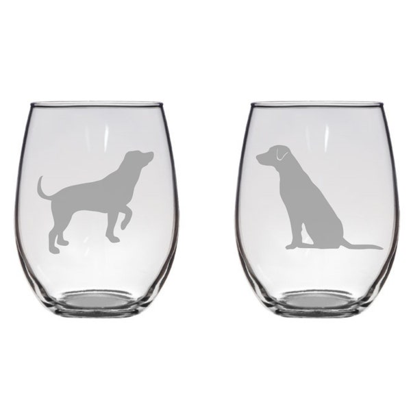 Dog Wine Glasses Etsy