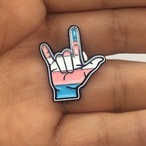 Transgender Love Pin, Trans Symbol Pin, Love is Love Pin, Pride and LGBTQ Gift