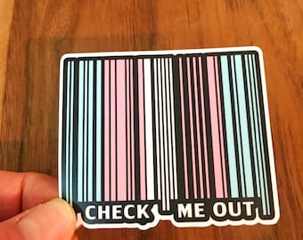 Transgender Flag Sticker | Trans Pride Decal | LGBTQ Sticker | Queer Gifts