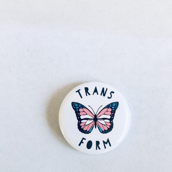 Trans Pride Butterfly Necklace