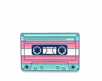 Pastel Transgender Pin & Transgender Sticker Perfect Gift for FTM or MTF