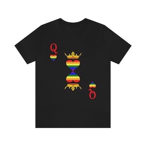 Gay Pride Flag T-Shirt / Rainbow T-Shirt / LGBTQ Gift / Queer Pride Shirt | Playing Card Costume