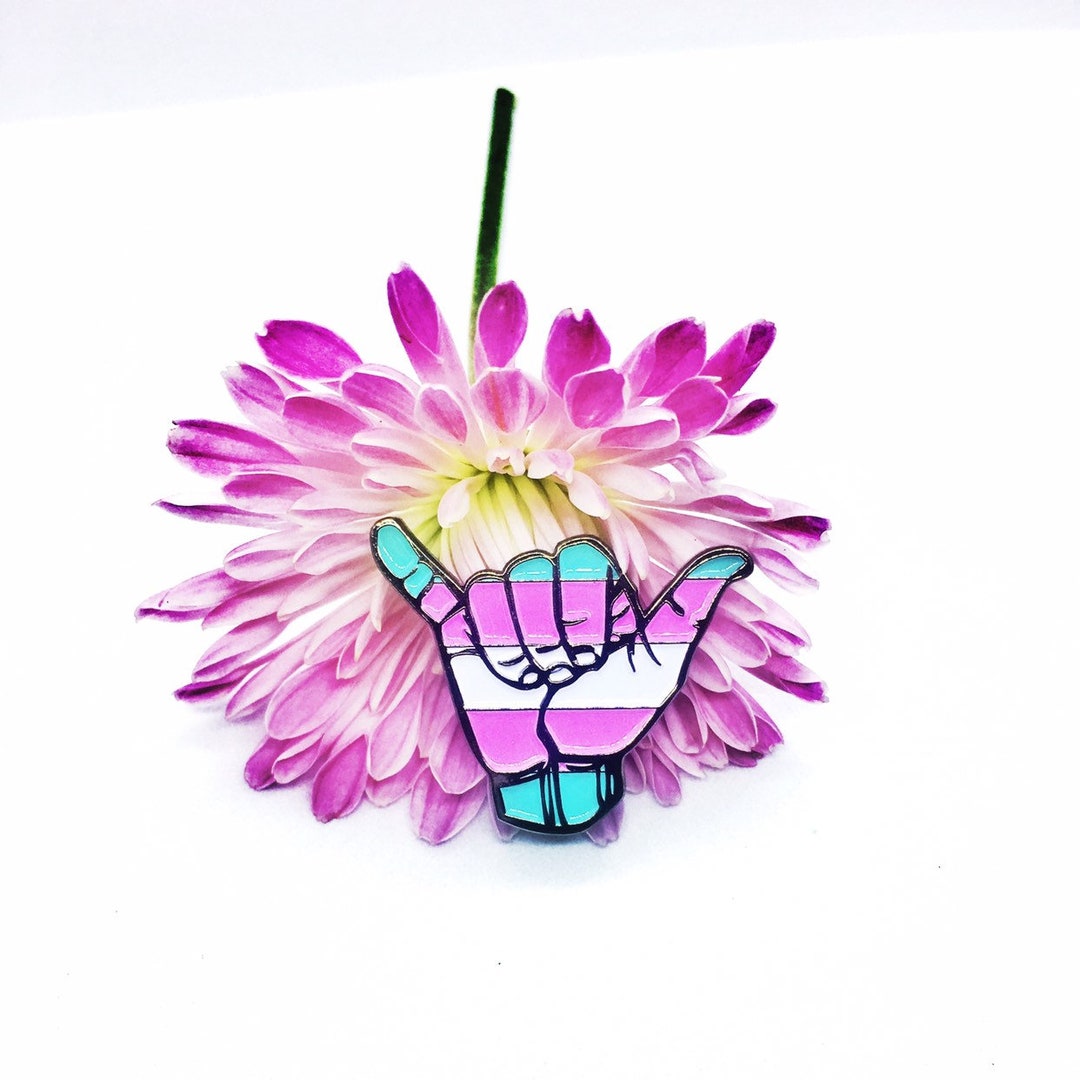 Pastel Transgender Pride Pin / Trans Flag Pin /trans Enamel Pin / LGBTQ