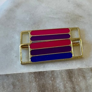 Bisexual Pride Schuhanhänger, Pride Month Schnürsenkel Anhänger, Coming Out Geschenk, LGBTQ Geschenk, Schuhaccessoire, Schnürsenkel Schnalle, Sneaker Anhänger
