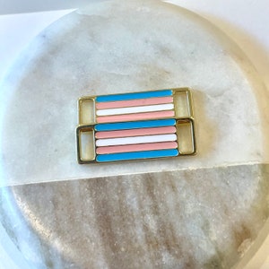 Transgender Pride Shoe Charm, Pride Month Shoe Lace Tag, Coming Out Gift, LGBTQ Present, Skate Charm, Lace Buckle, Sneaker Charm,
