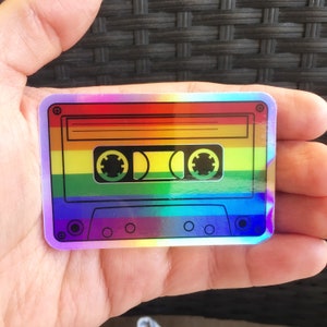 LGBTQ Flag Sticker | Gay Pride Decal | Queer Sticker | Holographic Pride Sticker | Rainbow Flag Sticker
