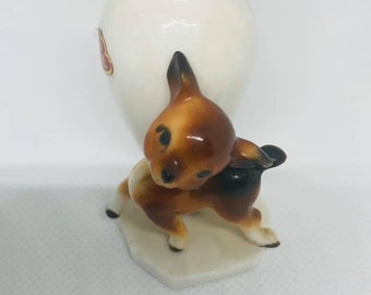 Japan Bone China Fawn Toothpick Holder