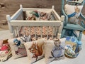 Dolls house miniature Peter rabbit cushions 12th scale